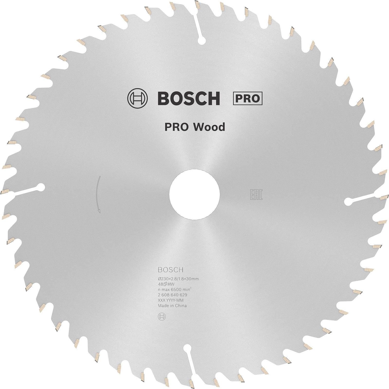 Bosch PRO Wood Kreissägeblatt 230 x 2,8 x 30 mm - 2608640629