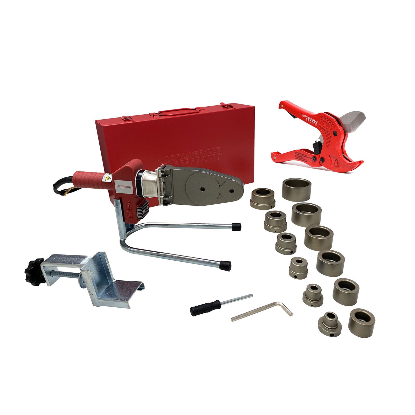 ROTHENBERGER Industrial Muffenschweißgerät 800 W inkl. Kunststoff-Rohrschere Ø 42 mm im Koffer - 36062