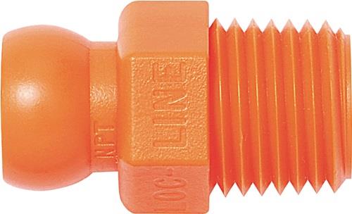 LOC-LINE 4x Gewindenippel NPT R 1/4 Größe 1/4″ - L41406