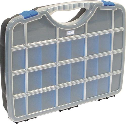 Sortimentskasten Basic Line B460xT350xH81mm 26 Fächer m.Profilraster