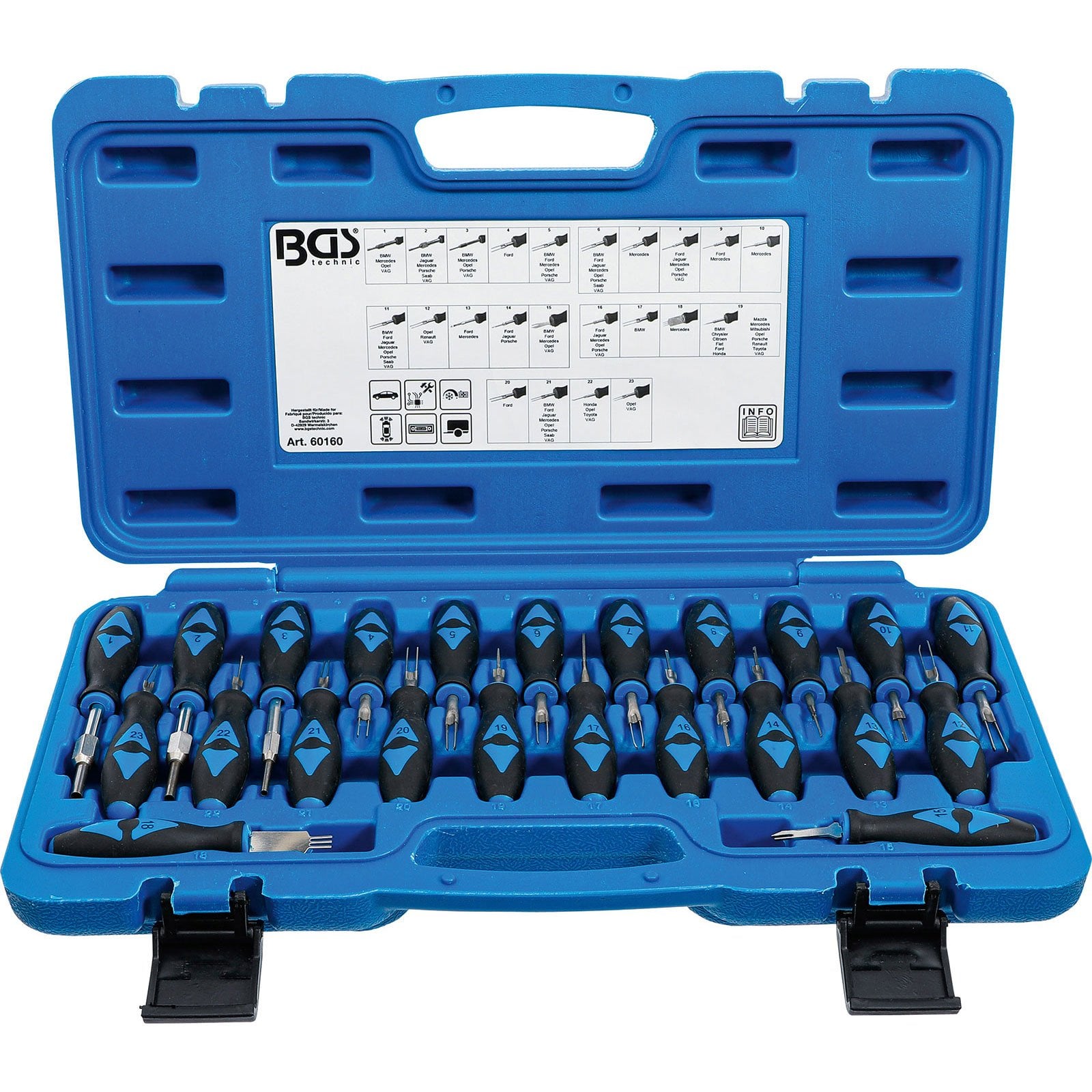 BGS Stecker-Entriegelungs-Werkzeug-Satz 23tlg. - 60160