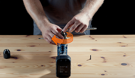 Mit Spindelstopp – Schritt 4