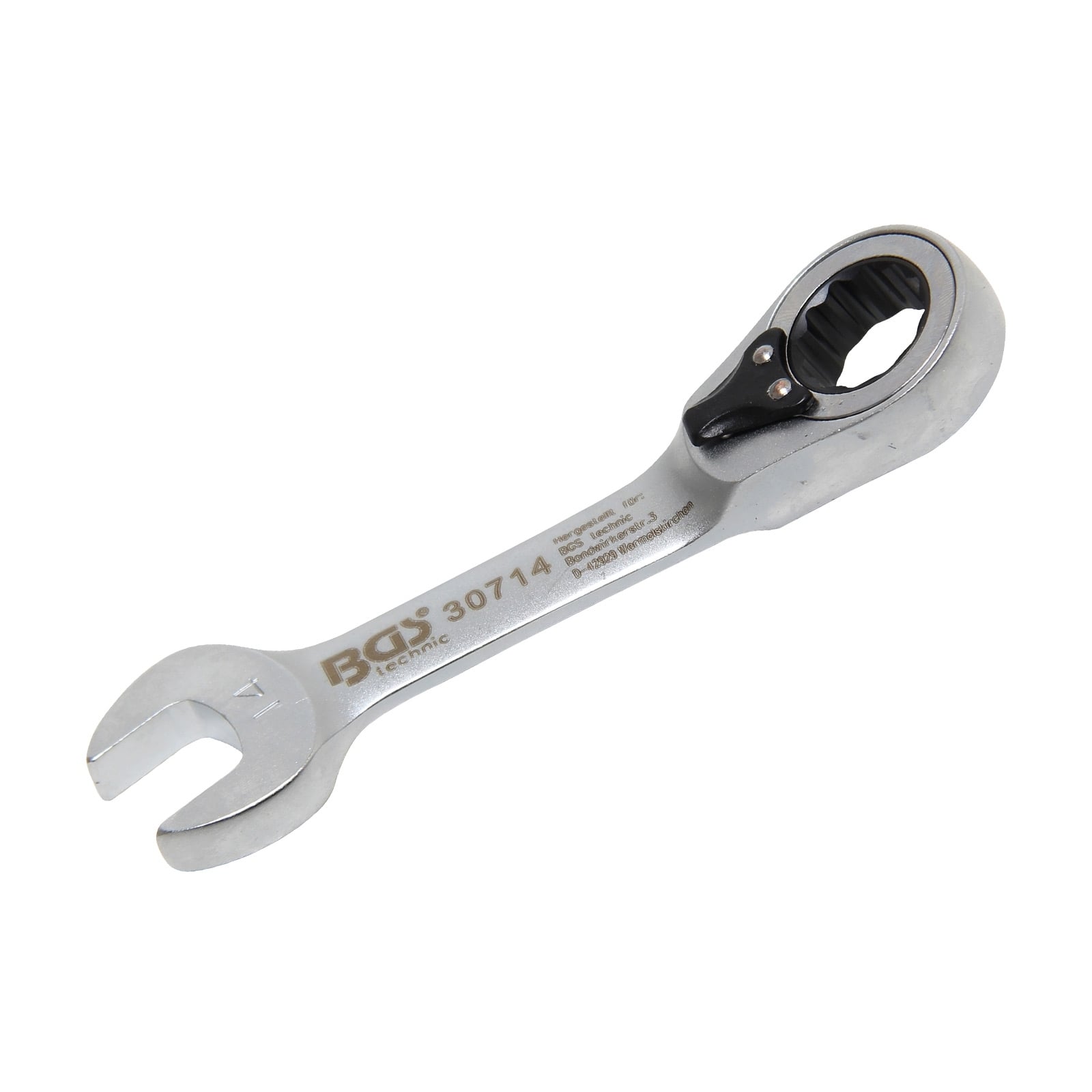 BGS Ratschenring-Maulschlüssel kurz 14mm - 30714