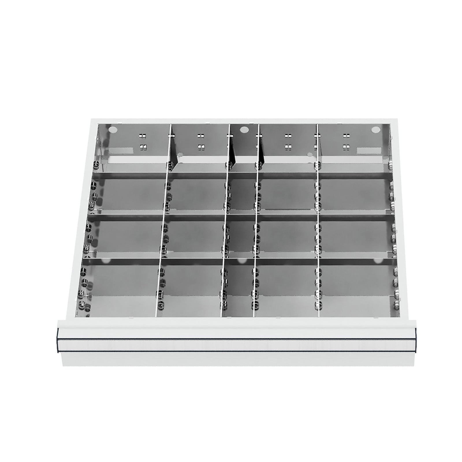 WS24 Schubladeneinteilung Metalleinteilung BLH 75 mm Innenmaß 500 x 450 mm - WS24-100160