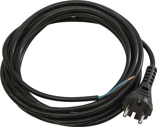 Anschlussleitung H07RN-F 2x1,0mm² 3m Konturenstecker schwarz WEINGÄRTNER