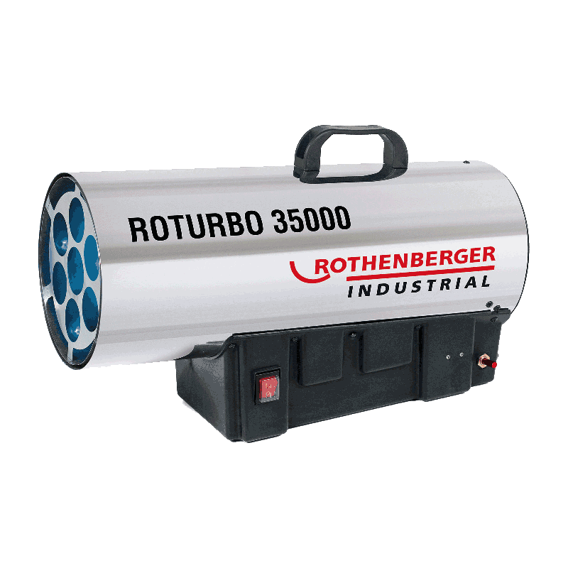 ROTHENBERGER Industrial Heizkanone ROTURBO 35000 mit Piezo inkl. Schlauch & Regler - 1500000363