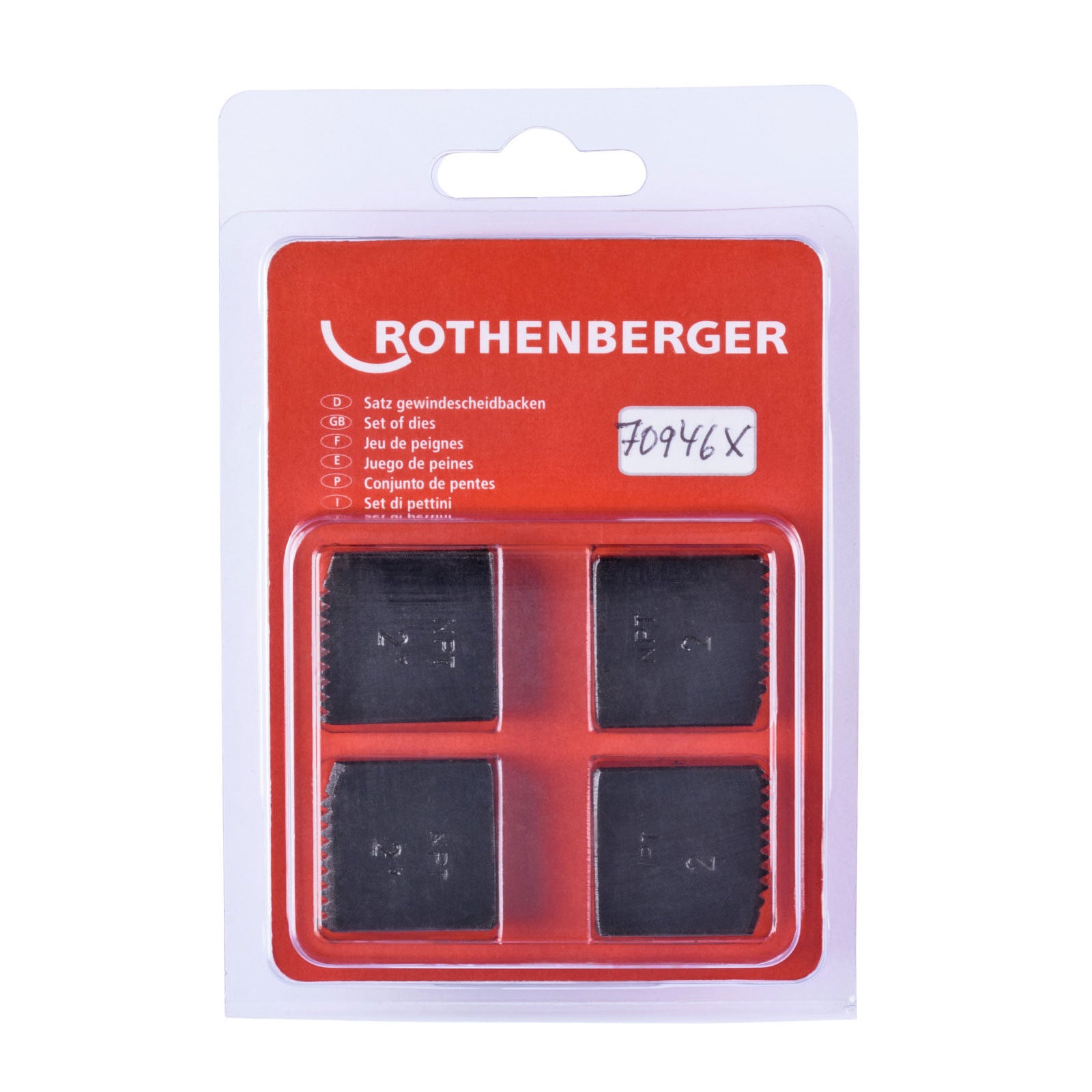 ROTHENBERGER SC Schneidbacken, NPT, 2", 4 Stück - 070946X