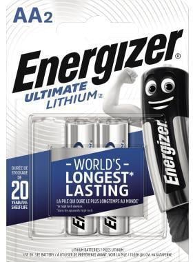 Energizer Batterie Ultimate Lithium 639154 AA Mignon L91 2 St./Pack.