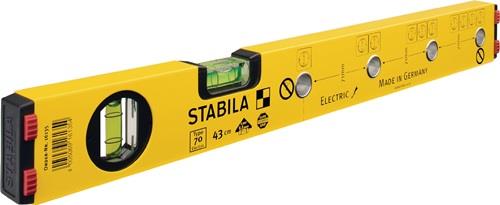 STABILA Wasserwaage 70 Electric 43cm Alu.gelb ± 0,5mm/m - 16135