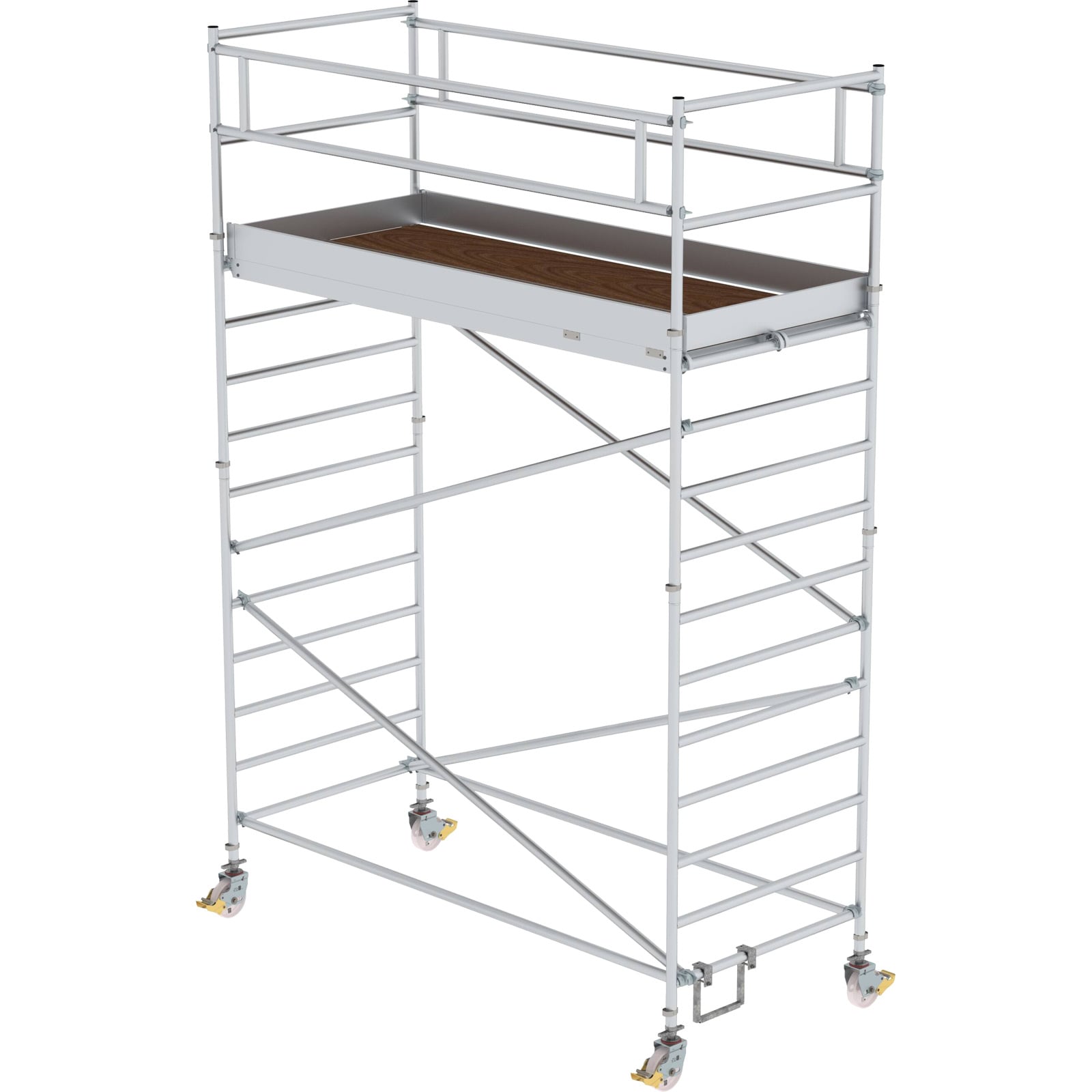 Günzburger Steigtechnik Rollgerüst 1,35 x 1,8 m mit Doppel-Plattform Plattformhöhe 3 m - 173336