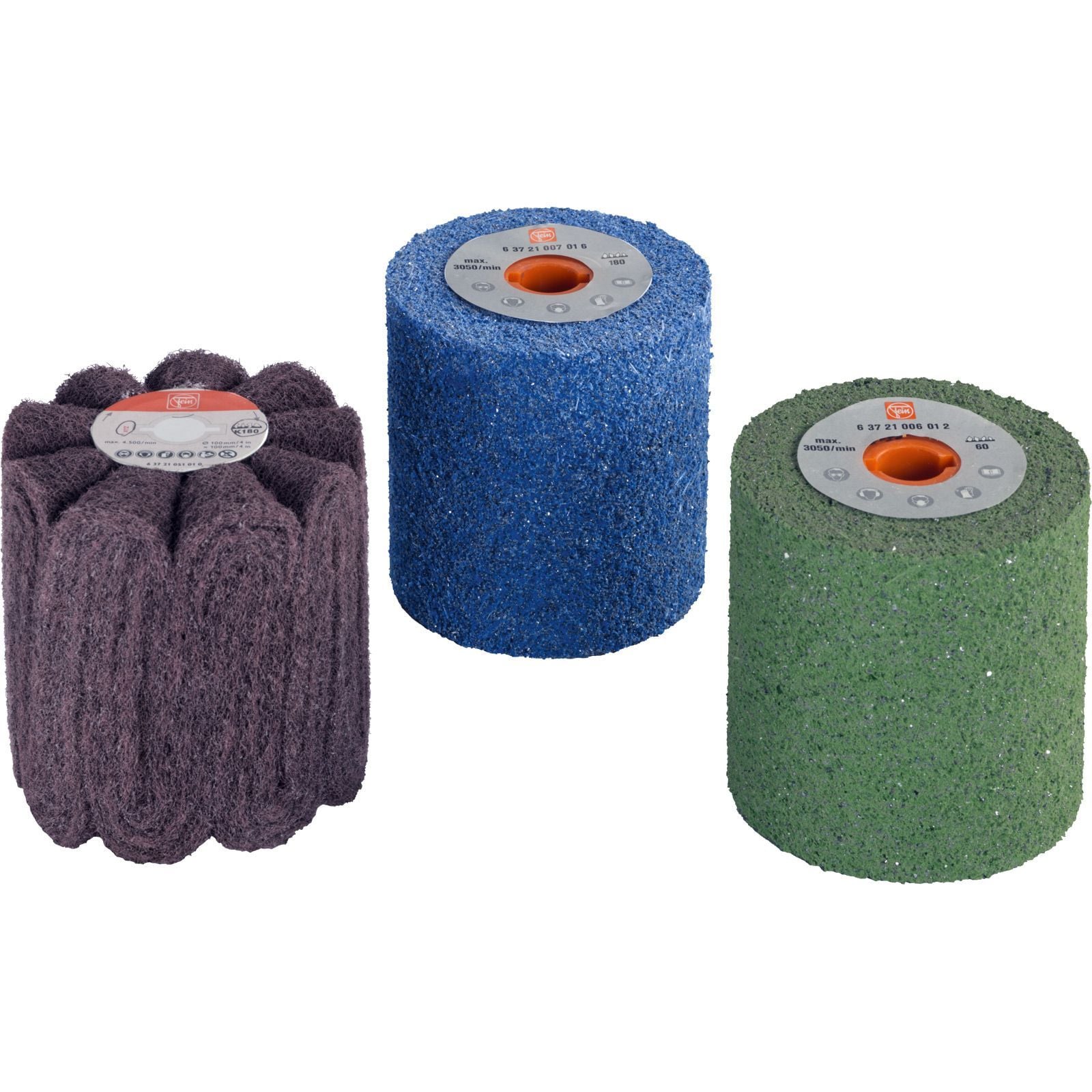 Fein Edelstahl-Set Satinieren Fläche - 63721050020