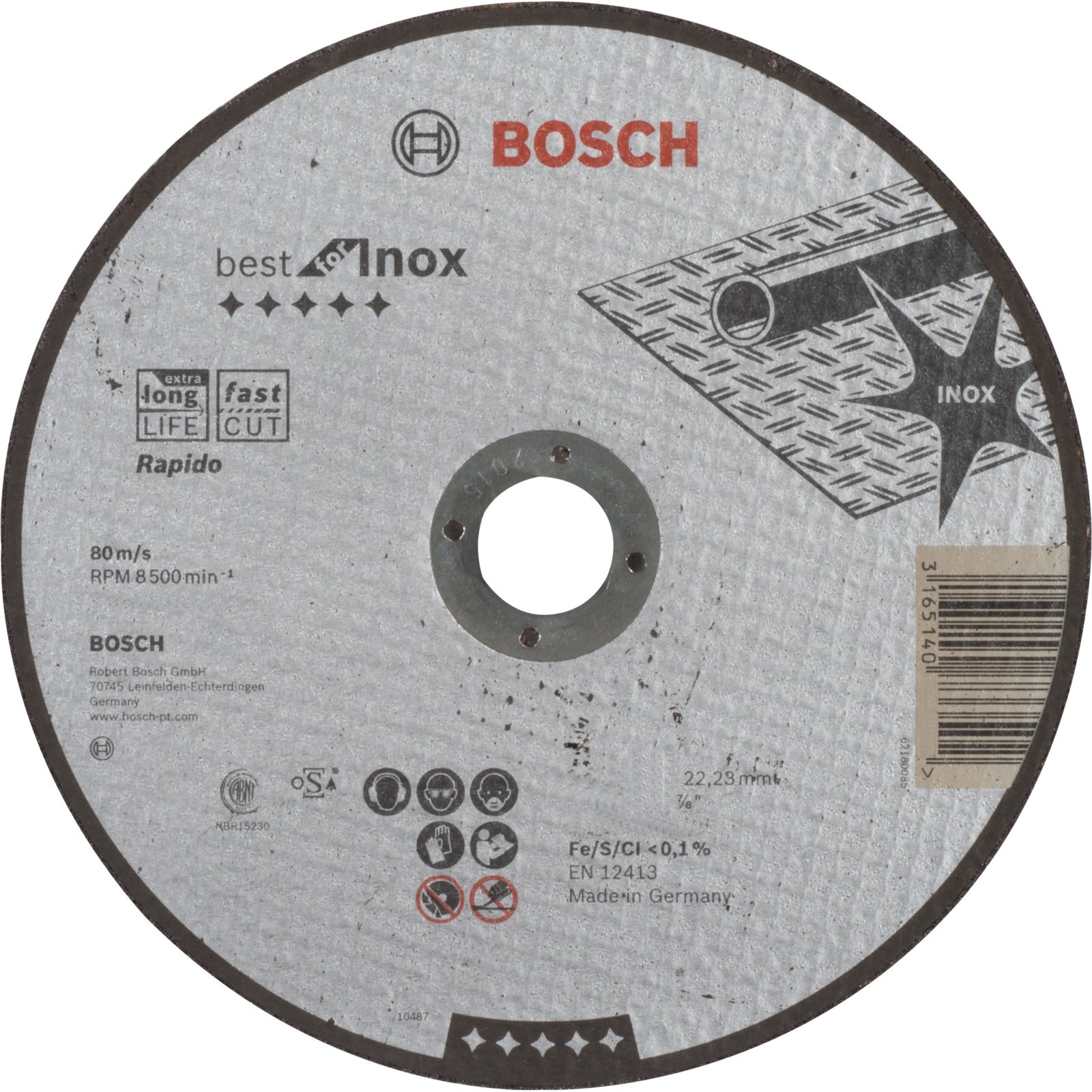 Bosch Trennscheibe gerade Best for Inox Rapido