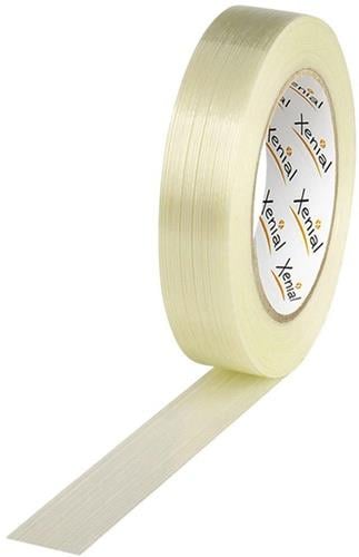 Filamentklebeband m.Längsfaden Breite 25mm Länge 50m S.100µ transparent XENIAL