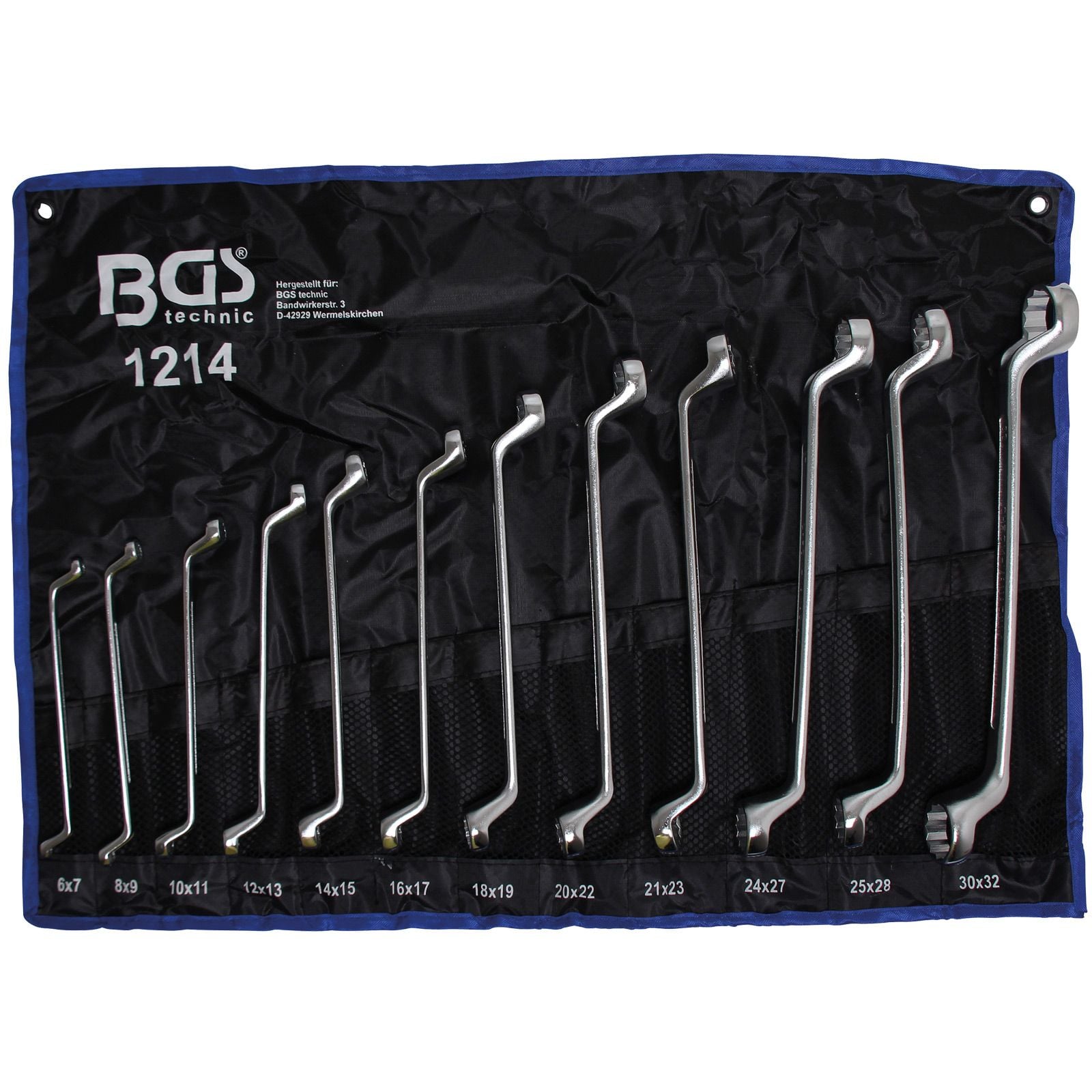 BGS 12tlg. Doppel-Ringschlüssel-Satz 6 x 7 - 30 x 32 mm - 1214