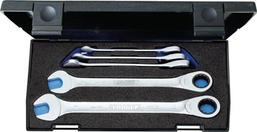 Gedore Maulringratschenschlüsselsatz 7 R-005 5tlg. SW 8 - 19 mm - 2297434
