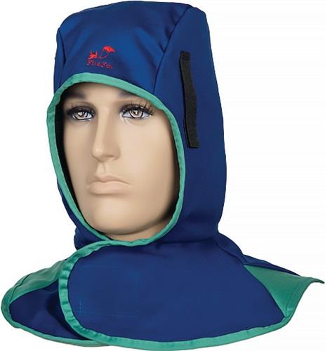 Weldas Schweißerhaube mit Klettverschluss blau - 23-6680