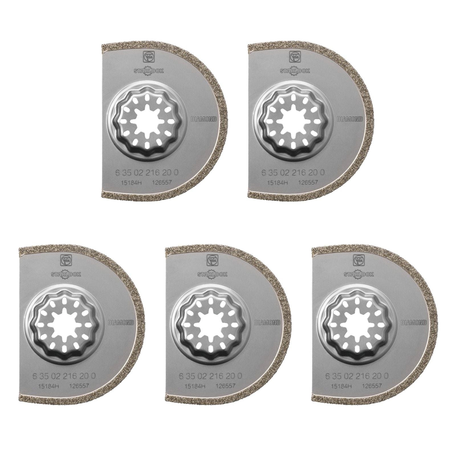 Fein 5x Diamant-Sägeblatt Starlock 75 mm - 63502216230