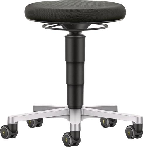 Drehhocker Rl.Stoffpolster schwarz Sitz-H.450-650mm Stoff BIMOS