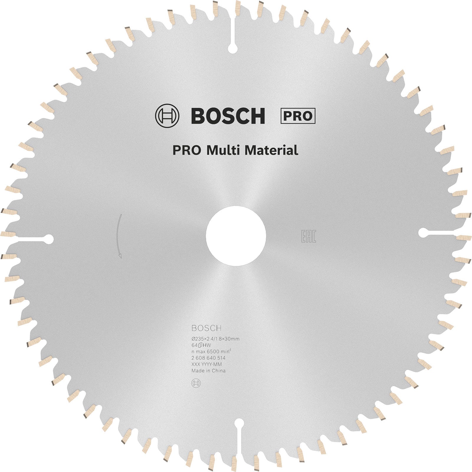 Bosch PRO Multi Material Kreissägeblatt 235 x 2,4 x 30 mm - 2608640514