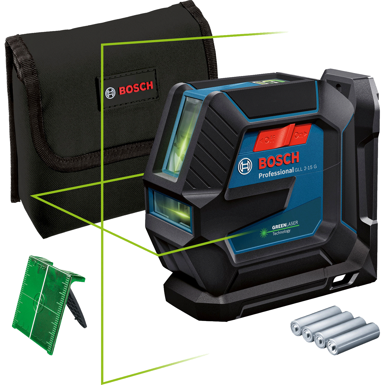 Bosch Professional Linienlaser GLL 2-15 G mit Zubehör