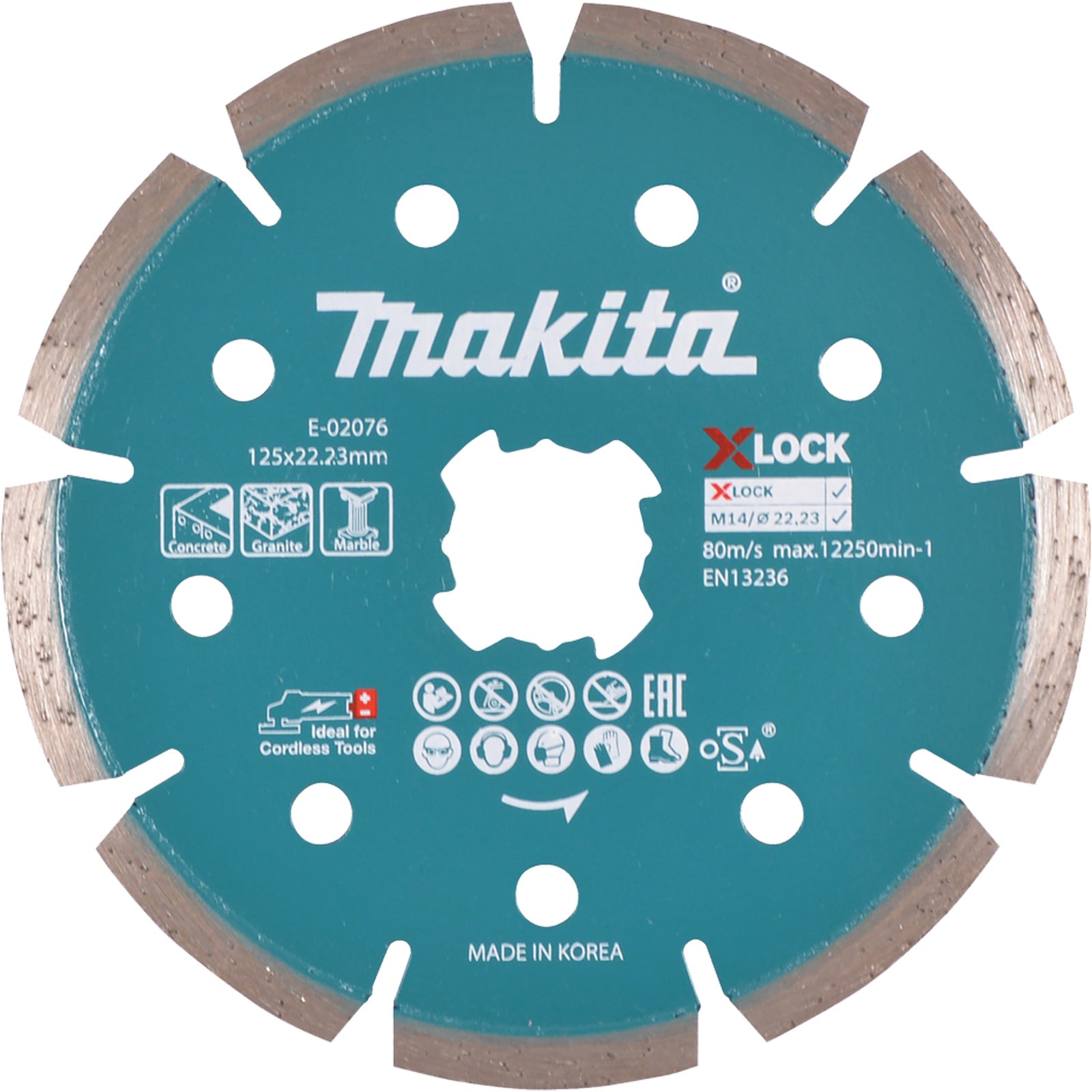 Makita Diamantscheibe 125 mm X-Lock Beton - E-02076