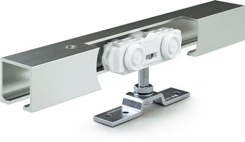 GEZE Schiebesyst.Rollan 40 NT 40kg 1650mm Holzflügel Kompletts.50-59cm Wm./Dm - 160406