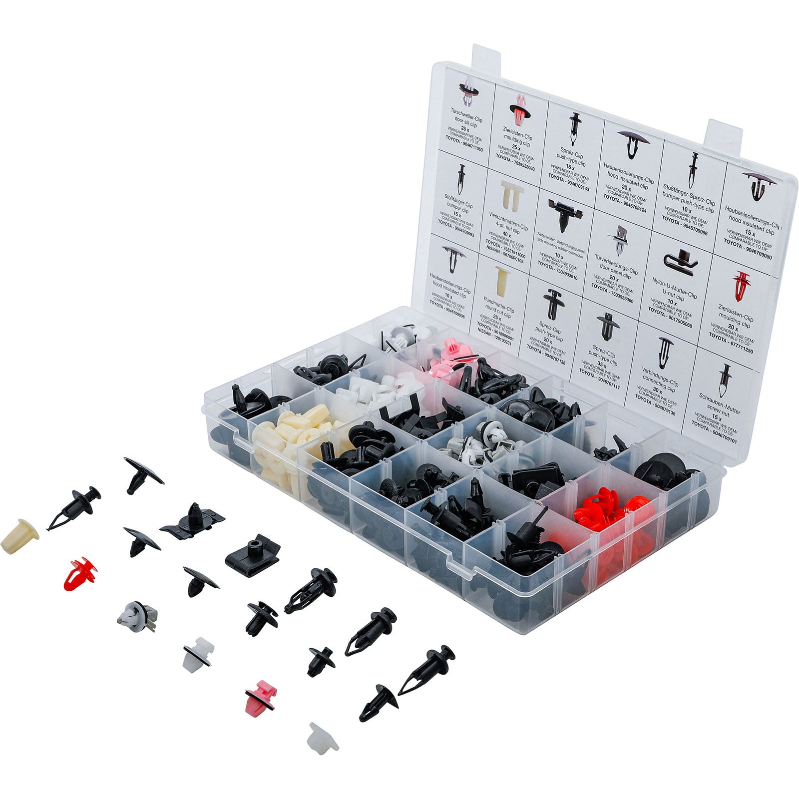 BGS KFZ-Befestigungsclip-Sortiment für Toyota / Lexus 360tlg. - 9047