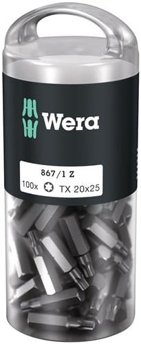 Wera Bitgroßpackung (100 Stk.) 867/1 Z T 40 Länge 25 mm - 5072452001