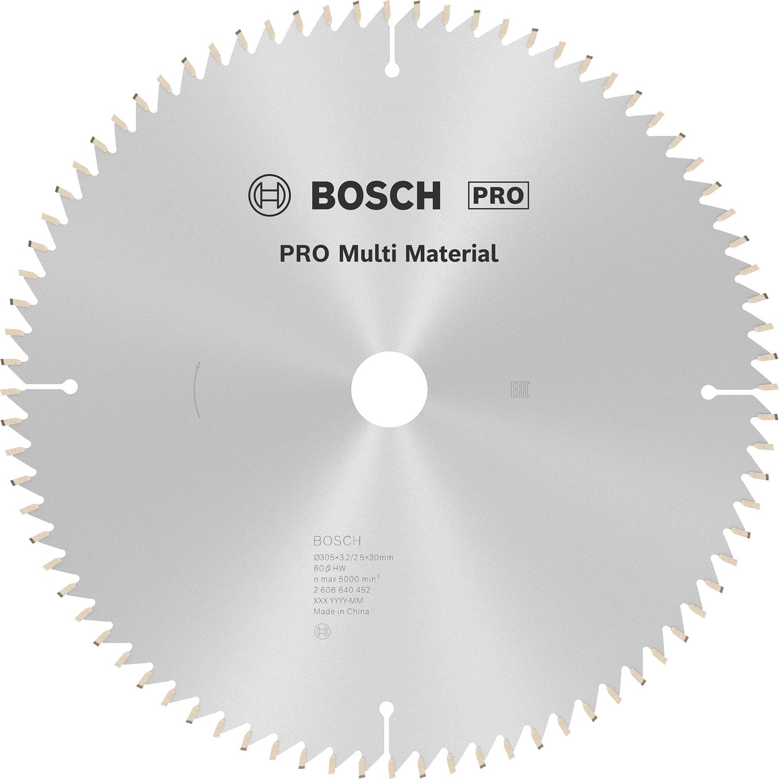 Bosch PRO Multi Material Kreissägeblatt 305 x 3,2 x 30 mm - 2608640452