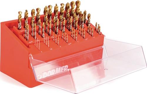 Spiralbohrermagazin DIN 338 TypN 1-13mm HSS-TIN 55tlg.DORMER PRAMET