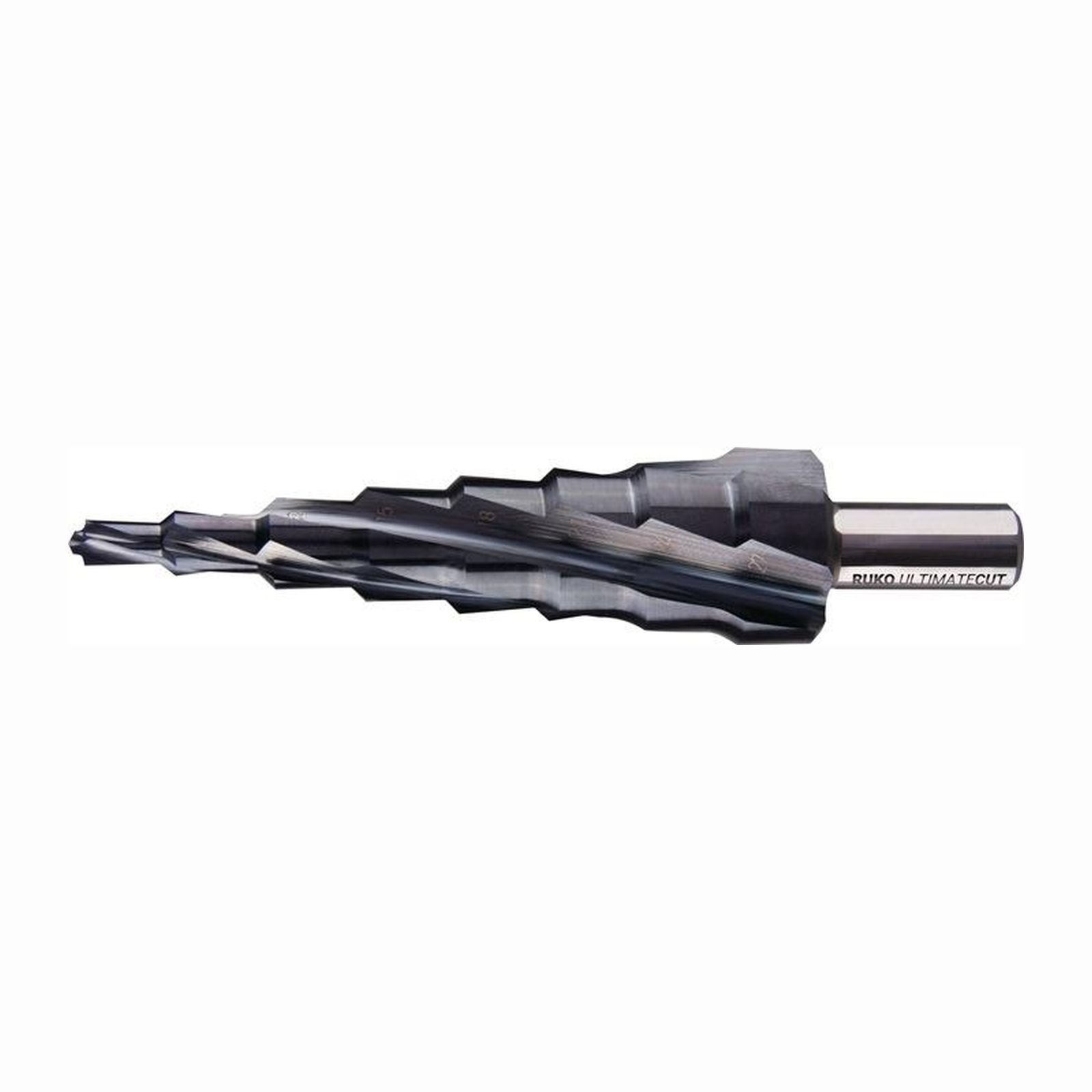 RUKO Stufenbohrer ULTIMATECUT Multidrill HSS RUnaTEC spiralgenutet mit Turbo-Spitze