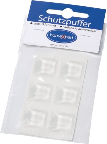 Schutzpuffer Clear 20,5mm Ku.transp.Quadrat selbstkl. - 563205