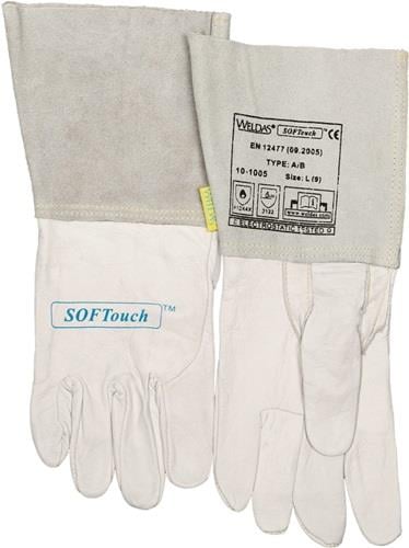 Weldas Schweißerhandschuhe natur EN 388 EN 12477 EN 1149-2 Gr. XL (9,5) - 10-1005-XL