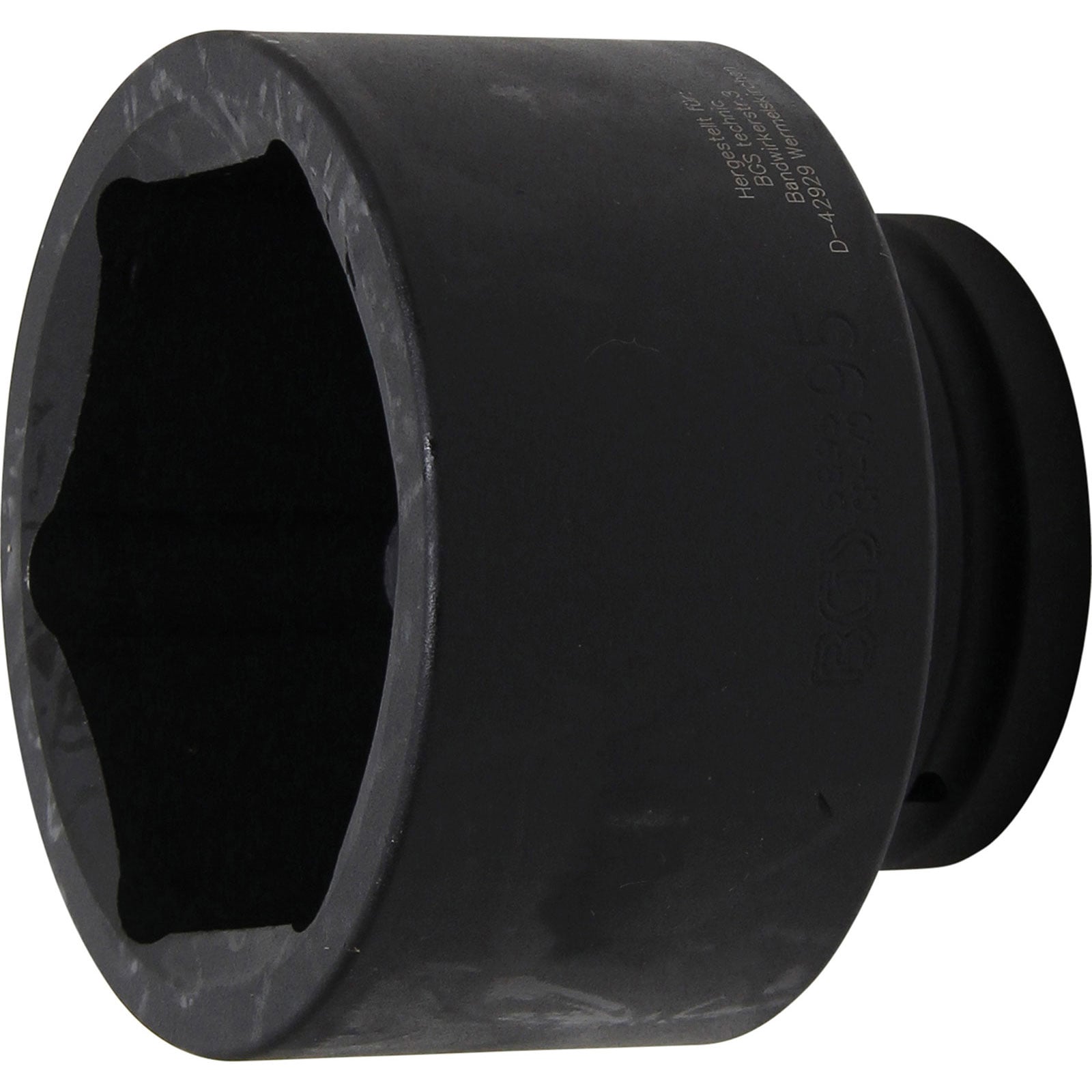 BGS Kraft-Steckschlüssel-Einsatz Sechskant Antrieb Innenvierkant 25 mm (1") SW 95 mm - 5895