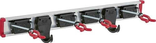 Gerätehalter Länge Führungsschiene 500 mm 2 Haken 4 Halter Aluminium - 04.02.2005