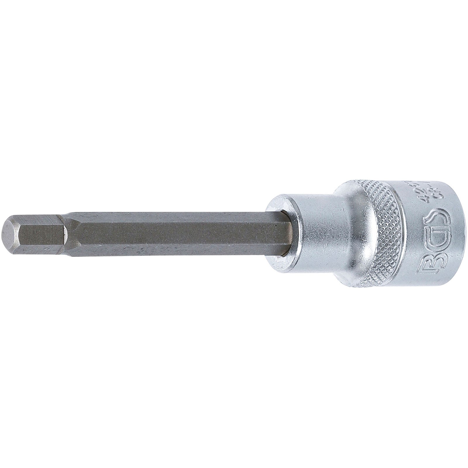 BGS Bit-Einsatz Länge 100 mm Antrieb Innenvierkant 12,5 mm (1/2") Innensechskant 7 mm - 4262