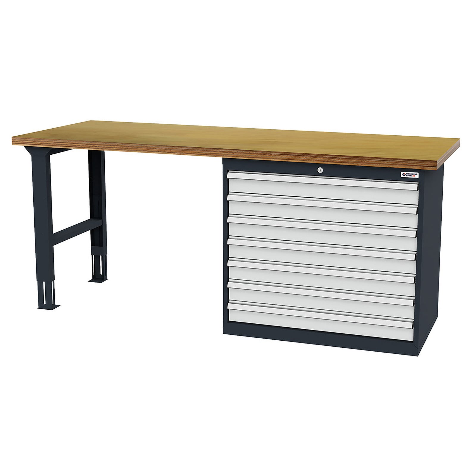 WS24 Reihenwerkbank B x T x H 2.000 x 600 x 860 mm - WS24-100321