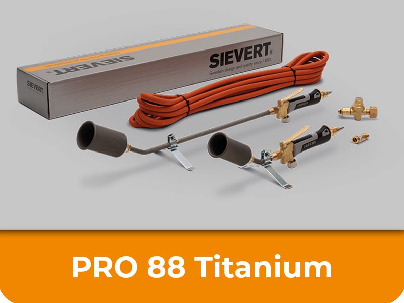 Sievert Pro 88 Titanium Brennerset mit leichtem Titanbrenner und Zubehör