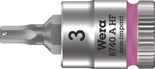 Wera Steckschlüsseleinsatz 8740 A HF 1/4" SW 3 mm Länge 28 mm - 5003332001