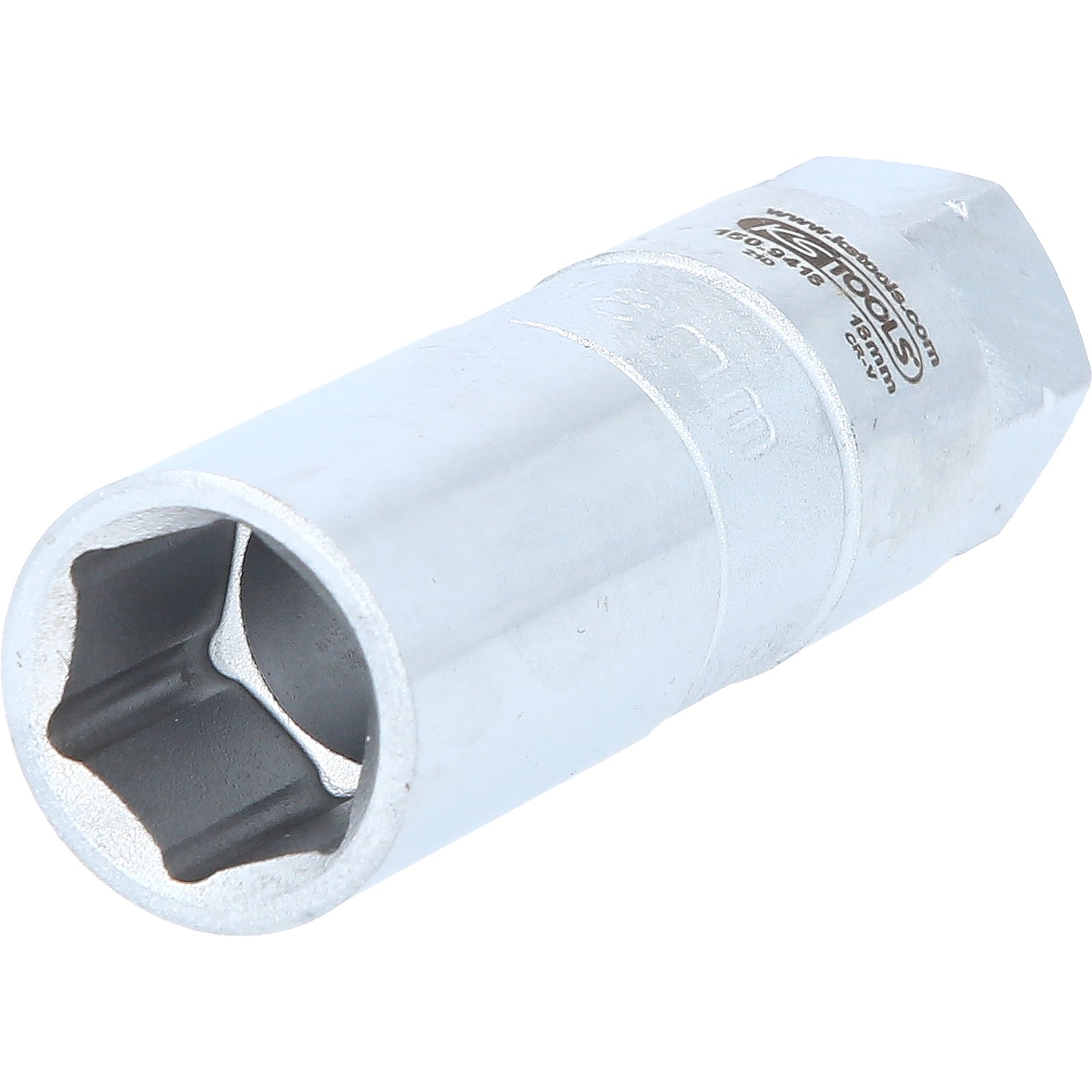 KS TOOLS Stoßdämpfer-Außensechskant-Gegenhalter-Stecknuss 18 mm - 150.9418