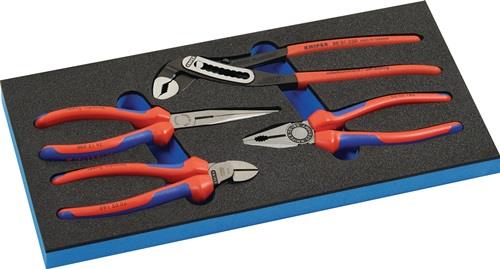Werkzeugmodul 4-tlg.1/3-Modul Zangensatz KNIPEX
