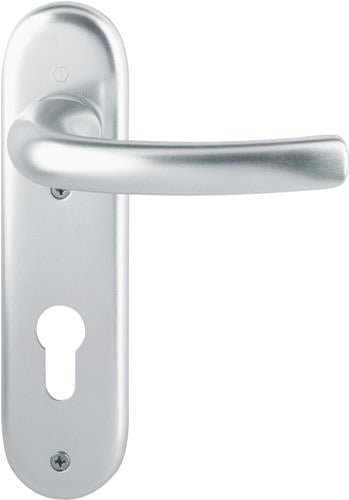 HOPPE Kurzschildgarnitur Tôkyô 1710/273KP Alu.F1 PZ rd Drückergrt - 2805363