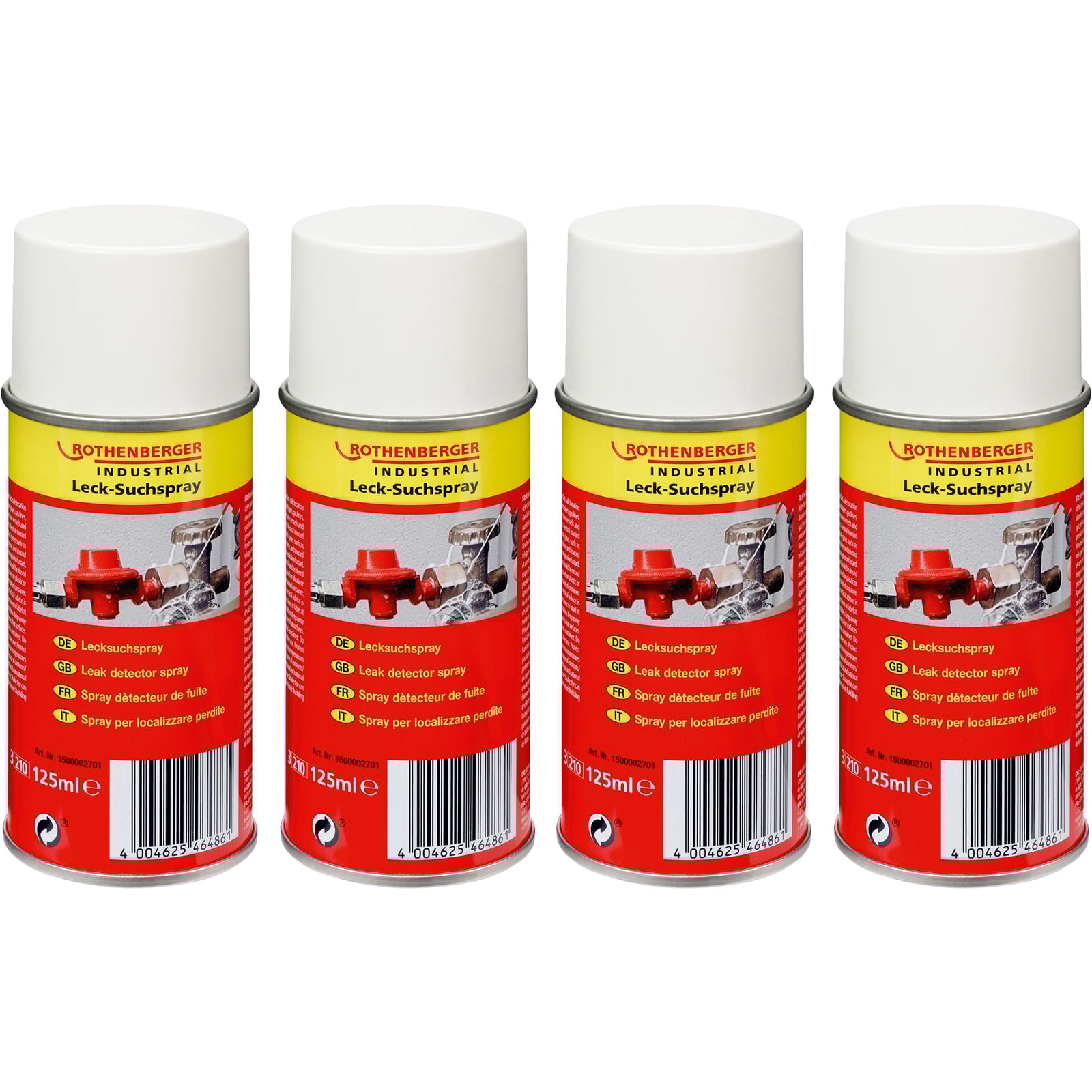 ROTHENBERGER Industrial 4x Lecksuchspray 125 ml - 1500003903