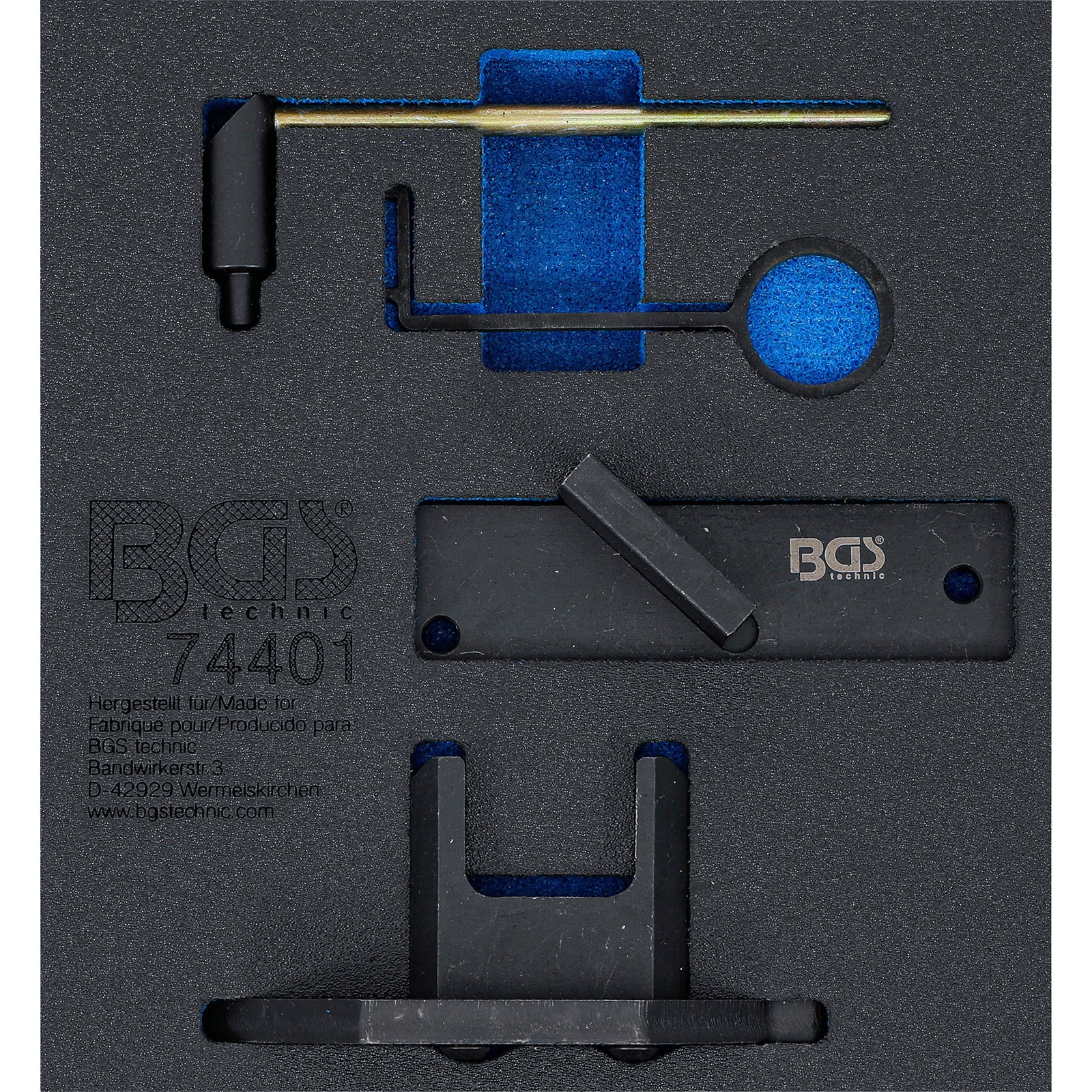 BGS Werkstattwageneinlage 1/6: Motor-Einstellwerkzeug-Satz für Citroën / Peugeot 1.2 GDI PureTech - 74401