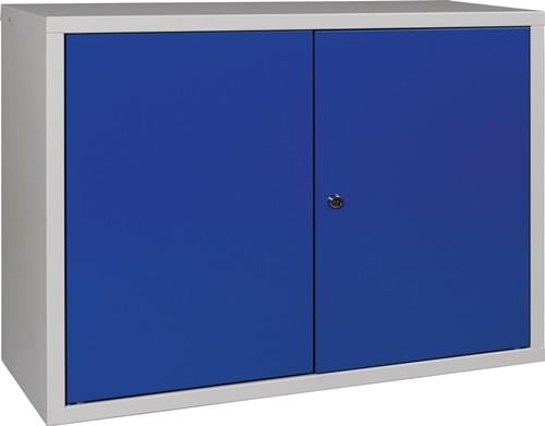 Hängeschrank H 600 x B 800 x T 300 mm Vollblech 1 Boden grau blau - NW9000453661