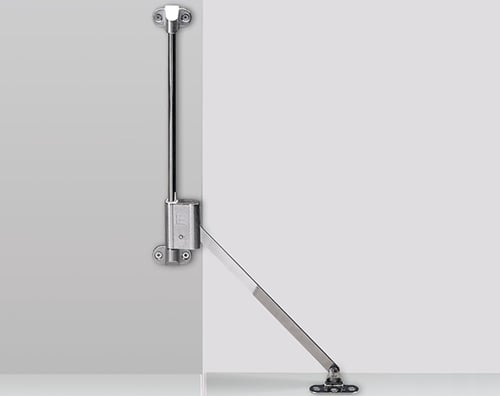 Hettich Klappenhalter Klassik D mit Lager L 258 D / 350, links, vernickelt - 16174