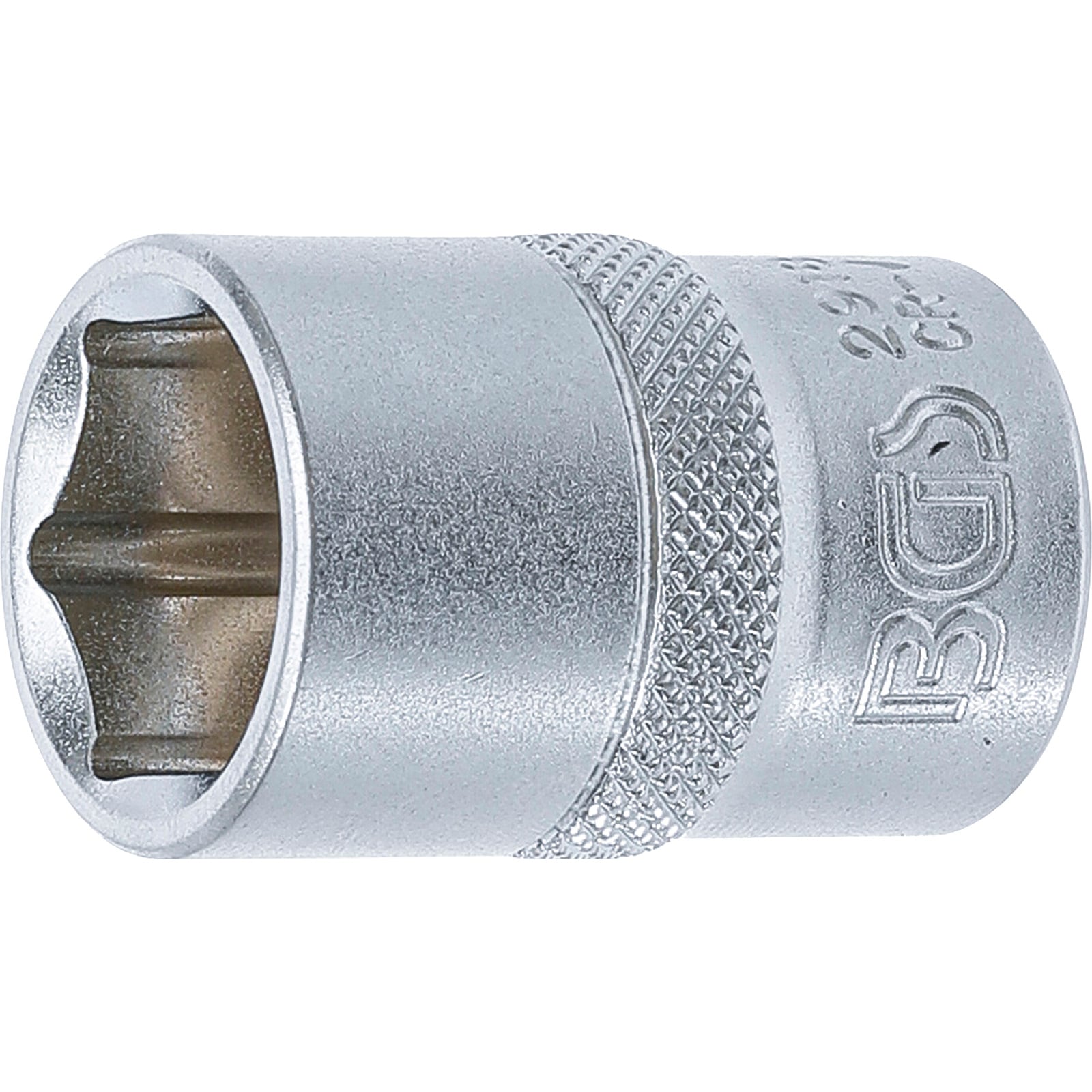 BGS Steckschlüssel-Einsatz Sechskant Antrieb Innenvierkant 12,5 mm (1/2") SW 18 mm - 2918