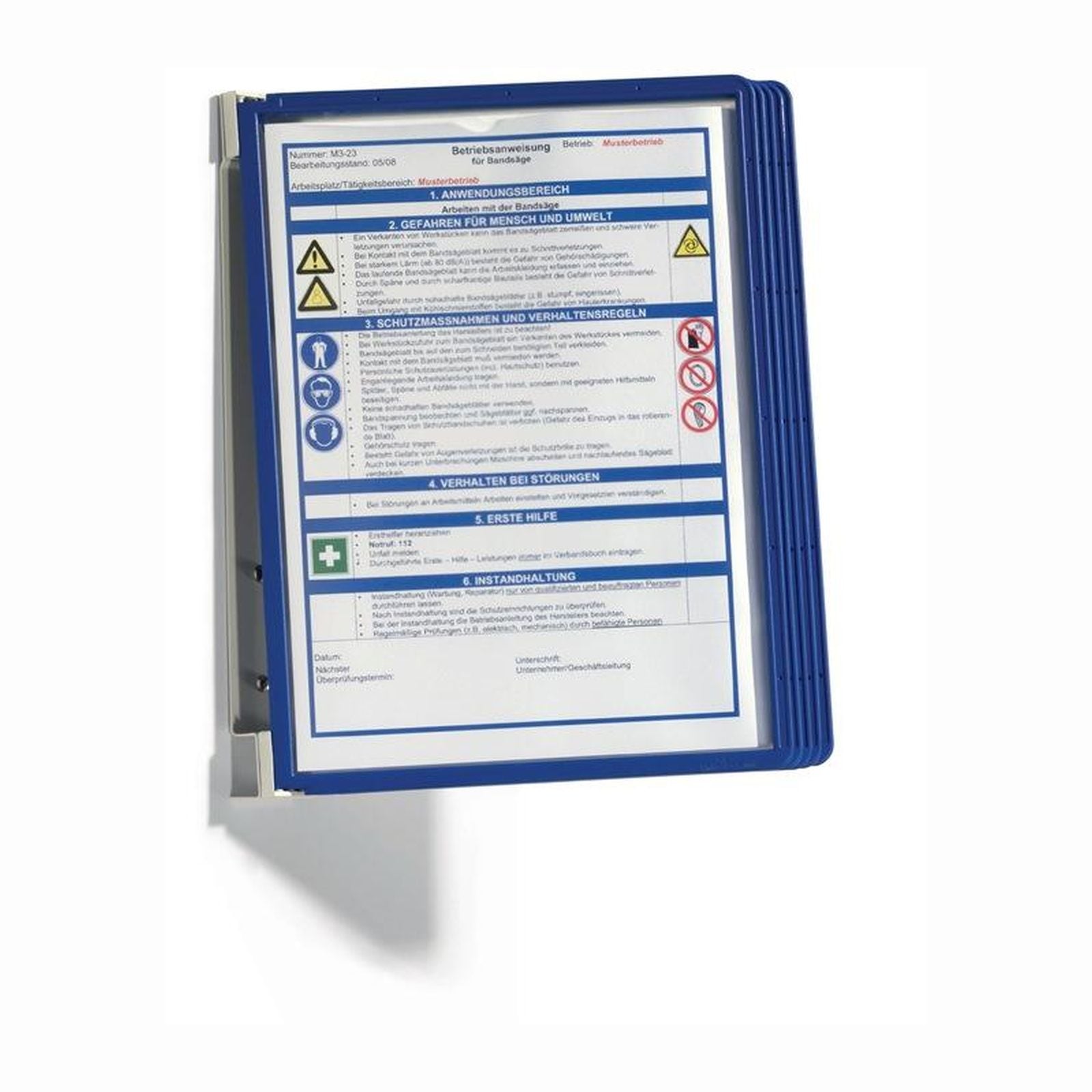 Durable Wandhalter 5 Sichttafeln - 555107