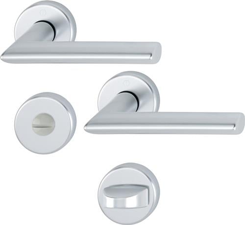 HOPPE Rosettengrt.Stock.1140/42KV/42KVS Alu.F1 rd.SK/OL DIN L/R D/D - 2783205