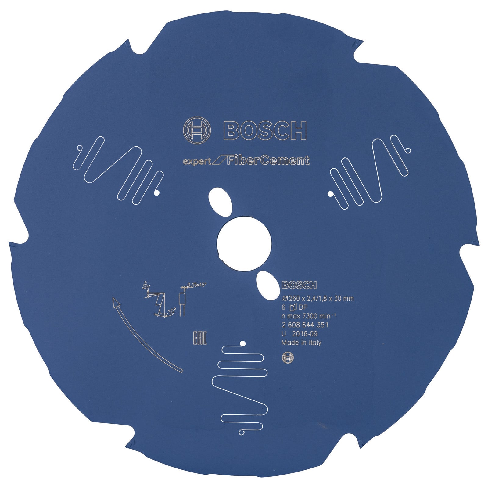 Bosch Kreissägeblatt Expert for Fibre Cement für Kapp- und Gehrungssägen 260 x 30 x 2,4 mm 6 - 2608644351